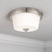 Millennium - 64102WG-BN - Two Light Flush Mount - Strayhan - Brushed Nickel