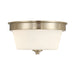 Millennium - 64102WG-MG - Two Light Flush Mount - Strayhan - Modern Gold