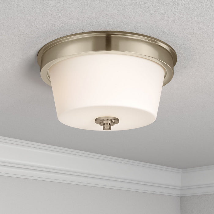 Millennium - 64102WG-MG - Two Light Flush Mount - Strayhan - Modern Gold