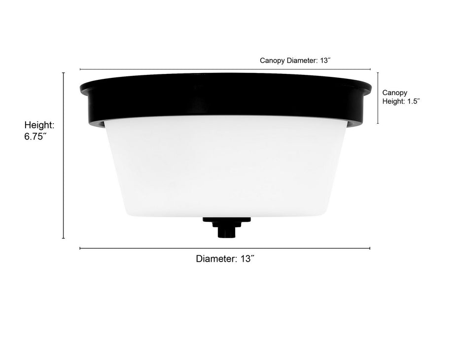 Millennium - 64102WG-MG - Two Light Flush Mount - Strayhan - Modern Gold