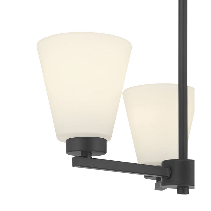 Millennium - 64103WG-MB - Three Light Chandelier - Strayhan - Matte Black