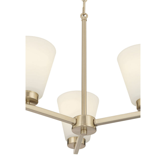 Millennium - 64103WG-MG - Three Light Chandelier - Strayhan - Modern Gold