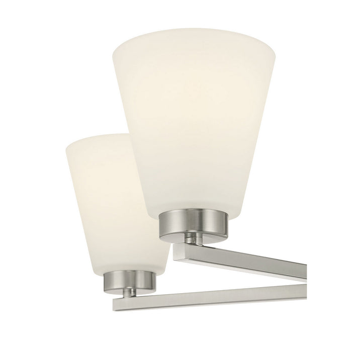 Millennium - 64105WG-BN - Five Light Chandelier - Strayhan - Brushed Nickel