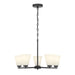 Millennium - 64105WG-MB - Five Light Chandelier - Strayhan - Matte Black