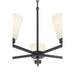Millennium - 64105WG-MB - Five Light Chandelier - Strayhan - Matte Black