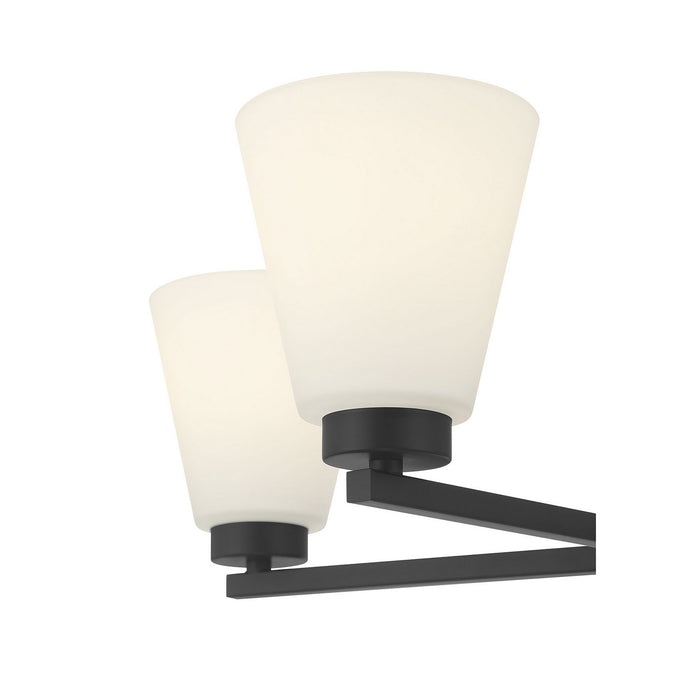 Millennium - 64105WG-MB - Five Light Chandelier - Strayhan - Matte Black
