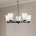 Millennium - 64105WG-MB - Five Light Chandelier - Strayhan - Matte Black