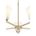 Millennium - 64105WG-MG - Five Light Chandelier - Strayhan - Modern Gold