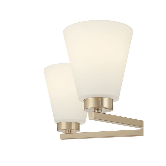 Millennium - 64105WG-MG - Five Light Chandelier - Strayhan - Modern Gold