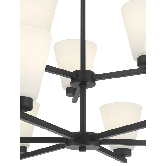 Millennium - 64109WG-MB - Nine Light Chandelier - Strayhan - Matte Black
