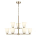 Millennium - 64109WG-MG - Nine Light Chandelier - Strayhan - Modern Gold