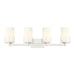 Millennium - 65004-PN - Four Light Vanity - Froselle - Polished Nickel