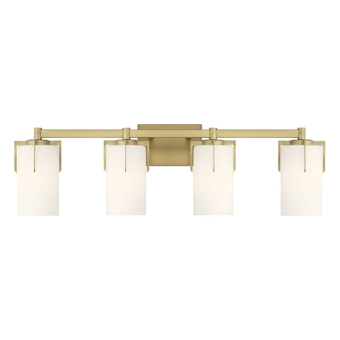 Millennium - 65004-VB - Four Light Vanity - Froselle - Vintage Brass