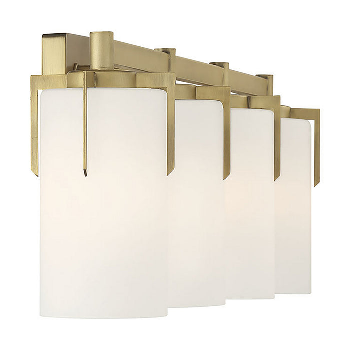 Millennium - 65004-VB - Four Light Vanity - Froselle - Vintage Brass
