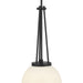 Millennium - 65101-MB - One Light Pendant - Vellin - Matte Black