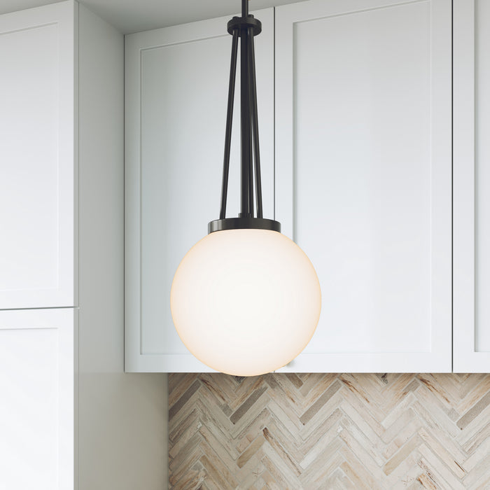 Millennium - 65101-MB - One Light Pendant - Vellin - Matte Black
