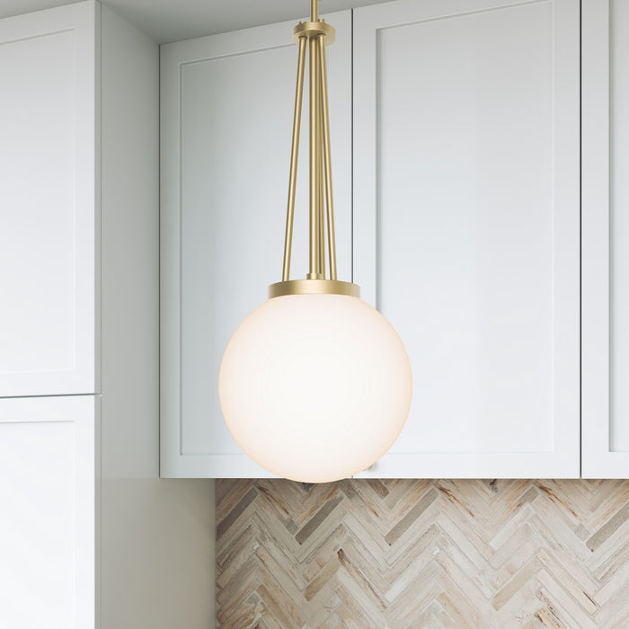 Millennium - 65101-VB - One Light Pendant - Vellin - Vintage Brass