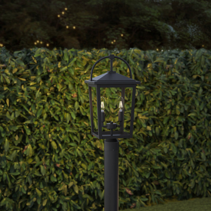 Millennium - 66302-PBK - Two Light Post Lantern - Strathden - Powder Coated Black