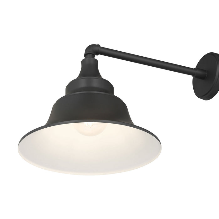 Millennium - 67001-PBK - One Light Wall Sconce - Varnel - Powder Coated Black