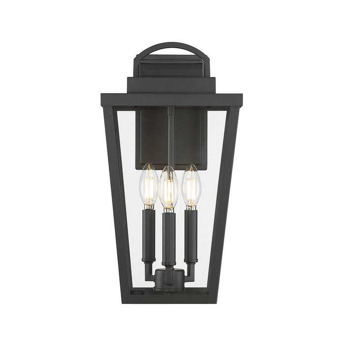 Millennium - 68003-PBK - Three Light Lantern - Brenwick - Powder Coated Black