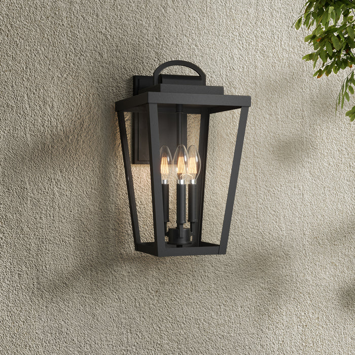 Millennium - 68003-PBK - Three Light Lantern - Brenwick - Powder Coated Black