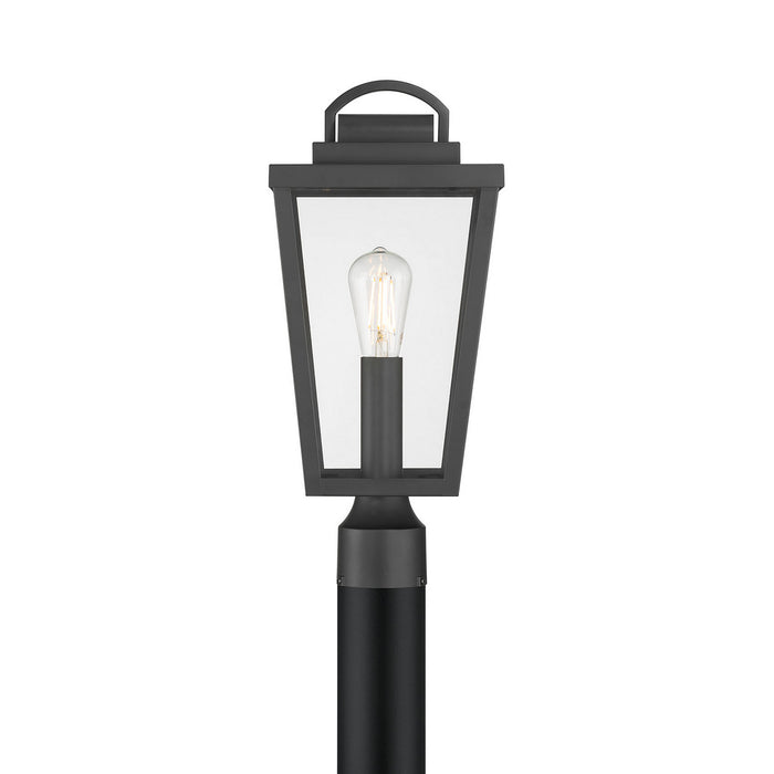 Millennium - 68401-PBK - One Light Post Lantern - Brenwick - Powder Coated Black