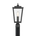 Millennium - 68401-PBK - One Light Post Lantern - Brenwick - Powder Coated Black