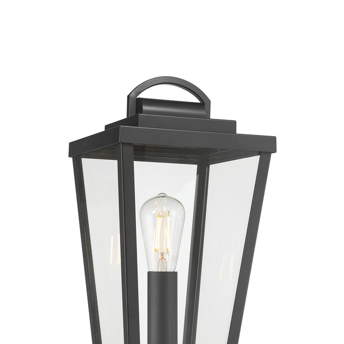 Millennium - 68401-PBK - One Light Post Lantern - Brenwick - Powder Coated Black