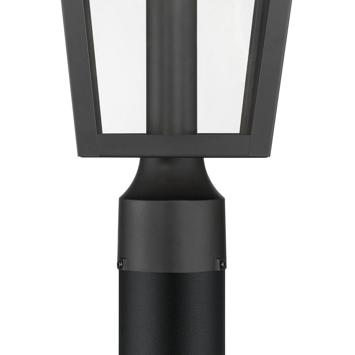 Millennium - 68401-PBK - One Light Post Lantern - Brenwick - Powder Coated Black