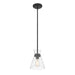 Millennium - 69001-MB - One Light Mini Pendant - Amarella - Matte Black