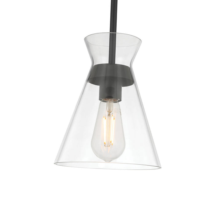 Millennium - 69001-MB - One Light Mini Pendant - Amarella - Matte Black