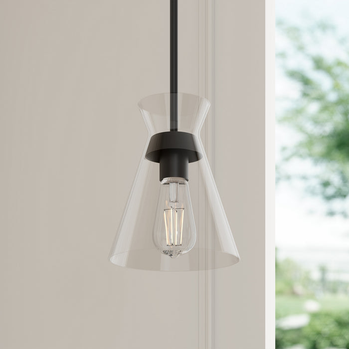 Millennium - 69001-MB - One Light Mini Pendant - Amarella - Matte Black