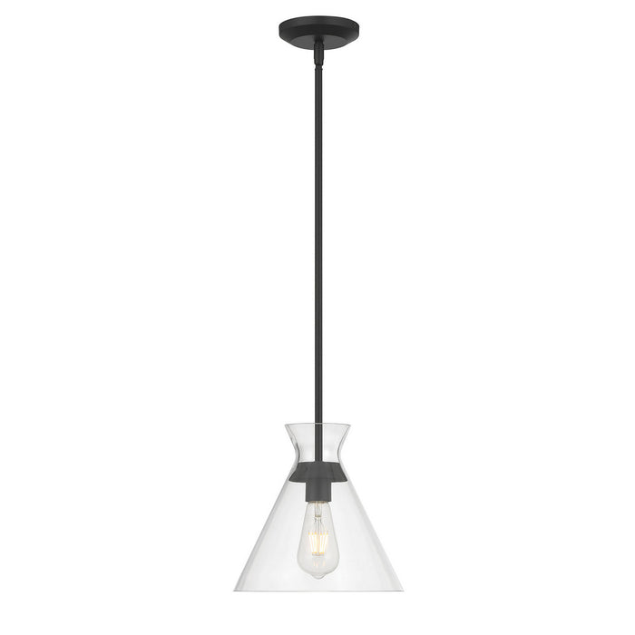 Millennium - 69101-MB - One Light Pendant - Amarella - Matte Black
