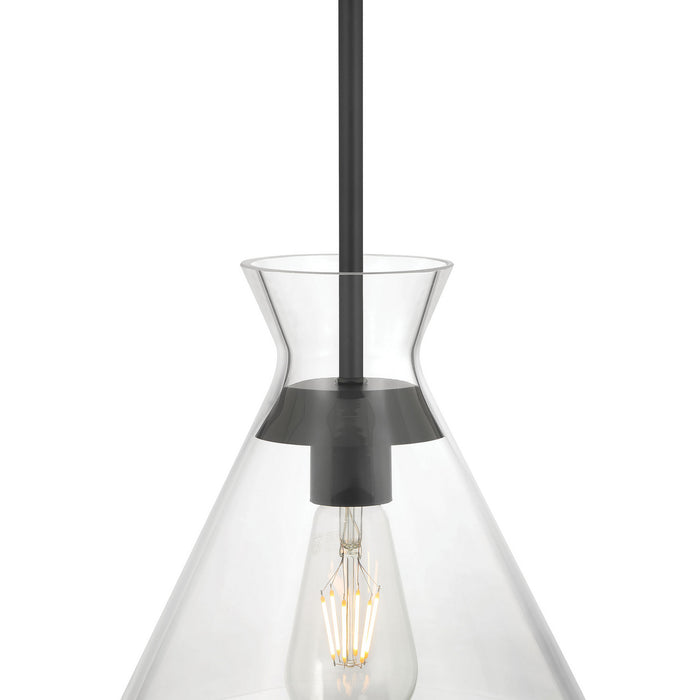 Millennium - 69101-MB - One Light Pendant - Amarella - Matte Black