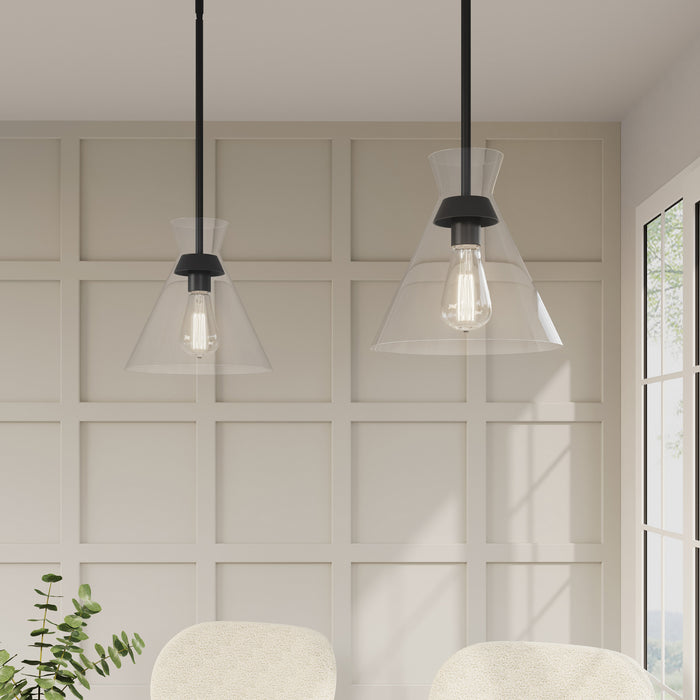 Millennium - 69101-MB - One Light Pendant - Amarella - Matte Black