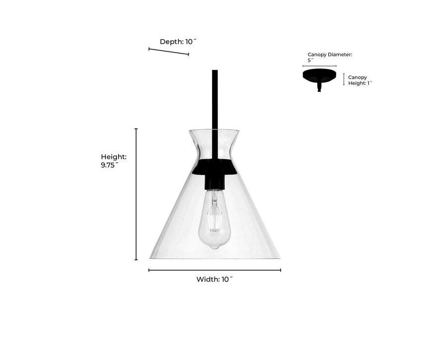Millennium - 69101-MG - One Light Pendant - Amarella - Modern Gold