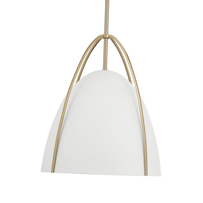 Millennium - 69201-MW/MG - One Light Pendant - Pomelle - Matte White