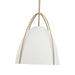 Millennium - 69201-MW/MG - One Light Pendant - Pomelle - Matte White