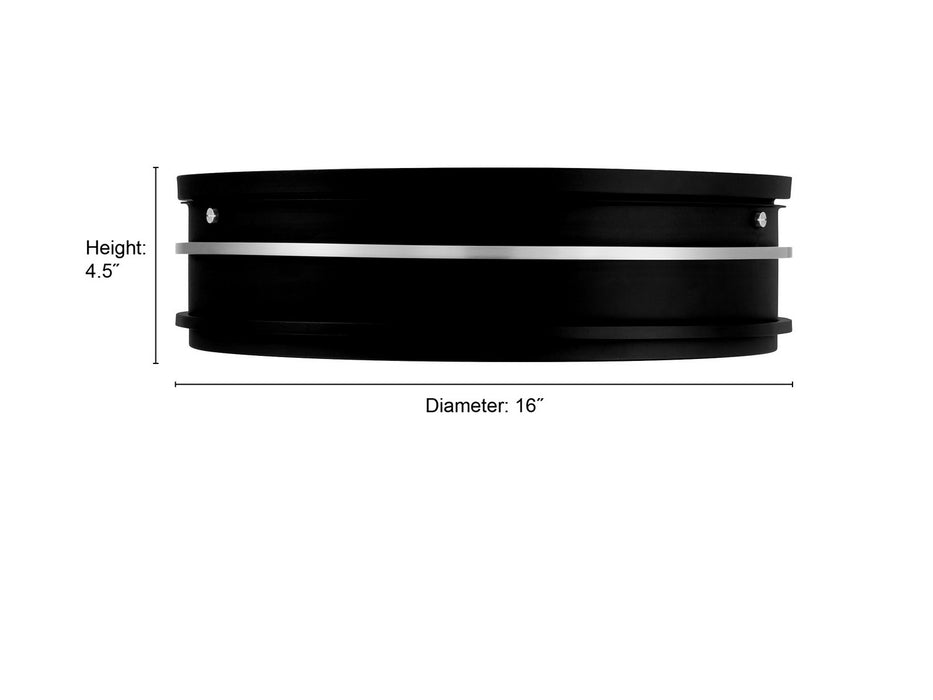 Millennium - 90203-MB/VB - LED Flush Mount - Stralara - Matte Black