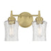 Millennium - 909102-VB - Two Light Vanity - Clarvyn - Vintage Brass