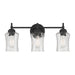 Millennium - 909103-MB - Three Light Vanity - Clarvyn - Matte Black
