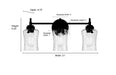 Millennium - 909103-VB - Three Light Vanity - Clarvyn - Vintage Brass
