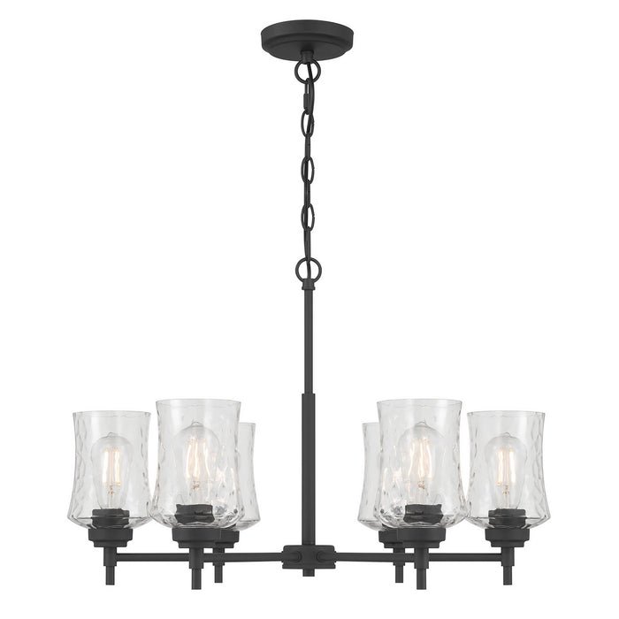 Millennium - 909106-MB - Six Light Chandelier - Clarvyn - Matte Black