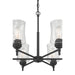 Millennium - 909106-MB - Six Light Chandelier - Clarvyn - Matte Black