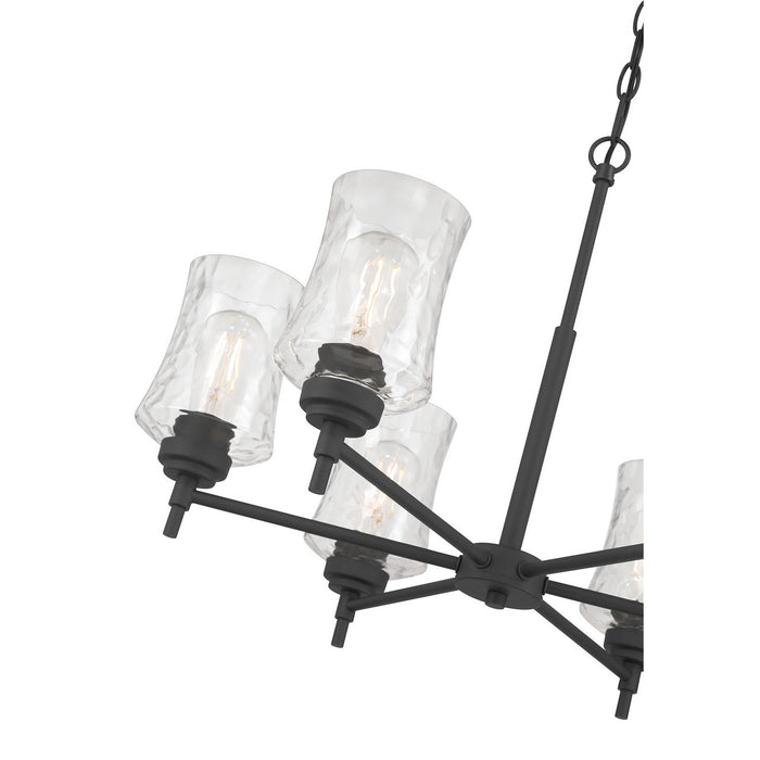 Millennium - 909106-MB - Six Light Chandelier - Clarvyn - Matte Black