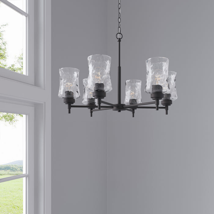 Millennium - 909106-MB - Six Light Chandelier - Clarvyn - Matte Black