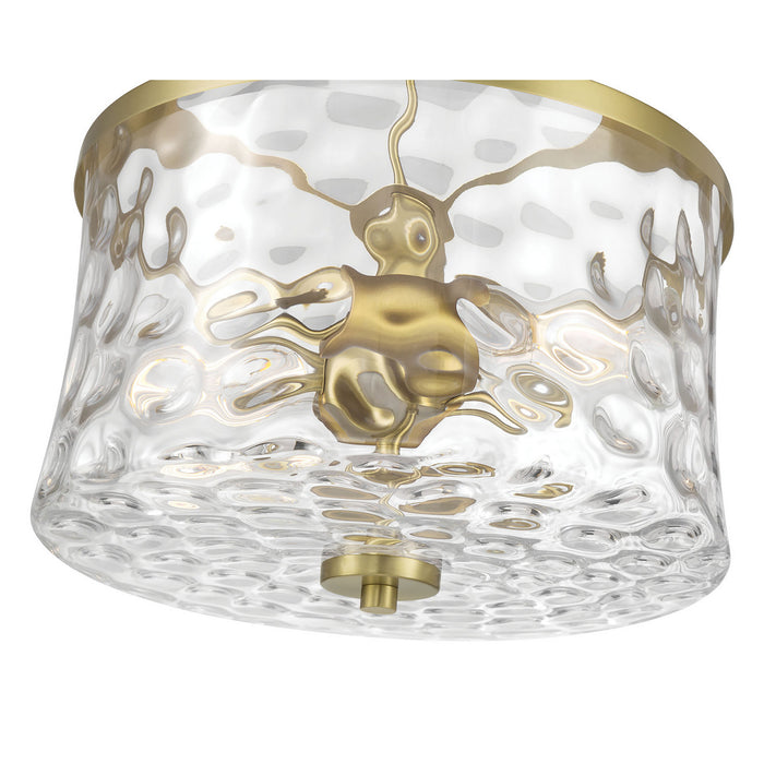 Millennium - 909201-VB - Two Light Semi-Flush Mount - Clarvyn - Vintage Brass