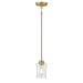 Millennium - 909301-VB - One Light Mini Pendant - Clarvyn - Vintage Brass