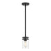 Millennium - 91011-MB - One Light Mini Pendant - Lunden - Matte Black