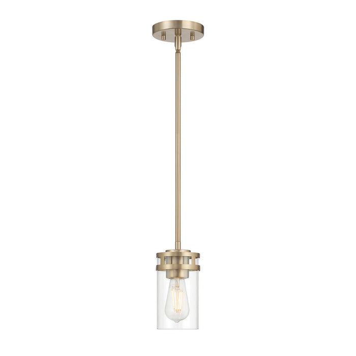 Millennium - 91011-MG - One Light Mini Pendant - Lunden - Modern Gold